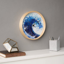 Blue & white waves surfing theme 