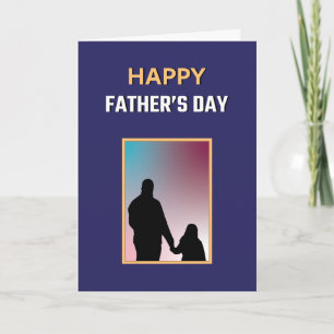 Blue White Yellow Best Dad Ever Happy Fathers Day Card
