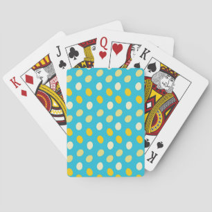 Blue White Yellow Colorful Eggs Bird Nests Nature Playing Cards