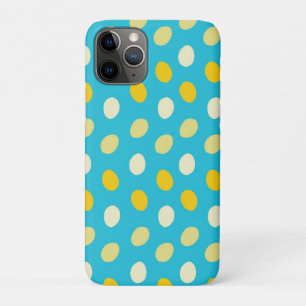 Blue White Yellow Colourful Eggs Bird Nests Dots iPhone 11 Pro Case