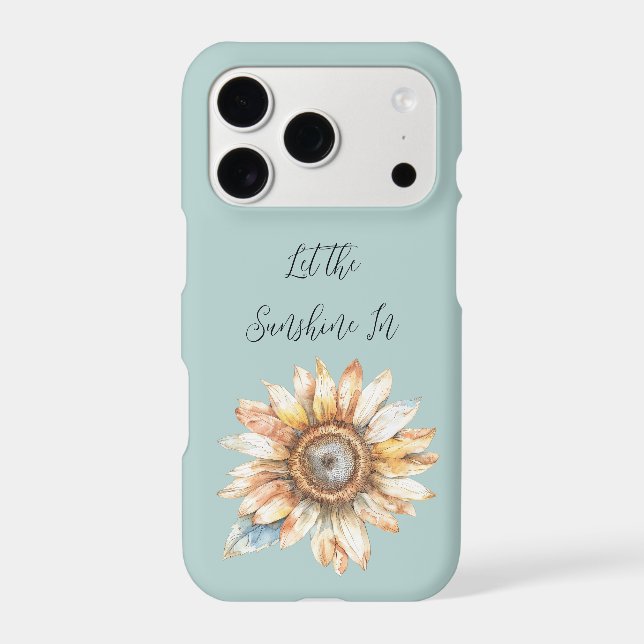 Blue White Yellow Sunflower (Back)