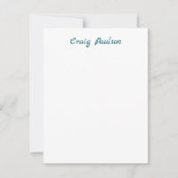 Blue White Your Name Unique Special Minimalist