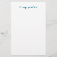Blue White Your Name Unique Special Minimalist