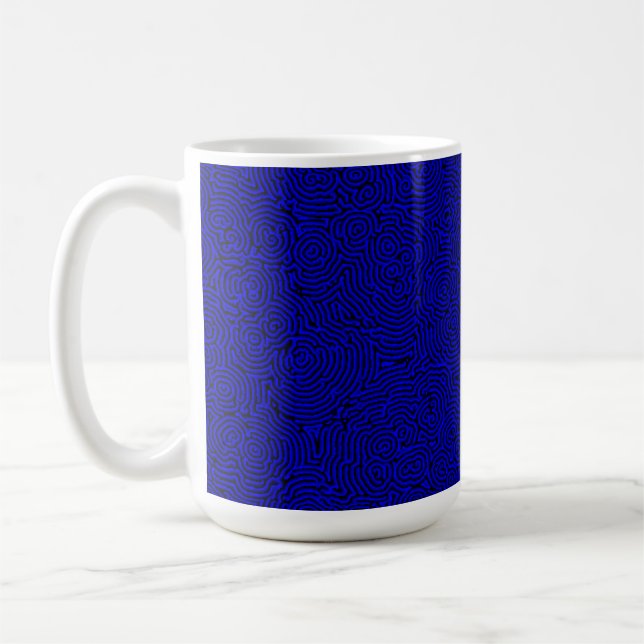 Blue Whorls 15oz Mug (Left)