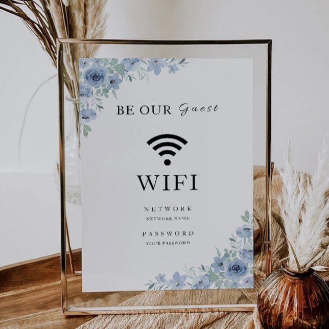 Blue Wifi Code, Connect Invitation (Blue Wifi Code, Connect Invitation)