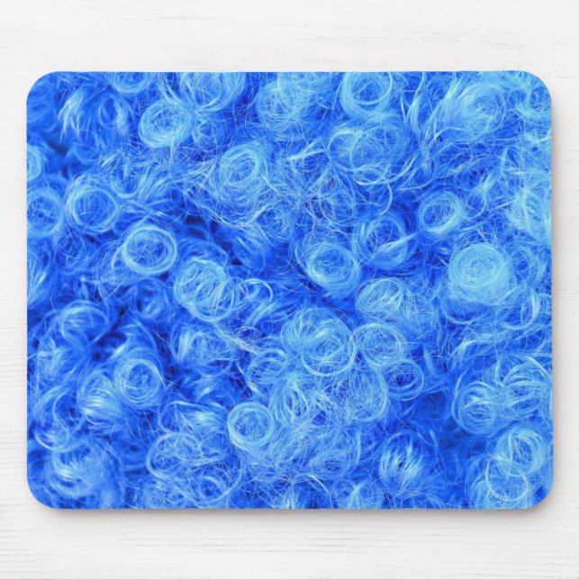 blue wig for carnival mouse mat (Front)