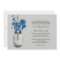Blue Wild flowers & Mason Jar Wedding Invitations