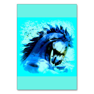 blue wild mustang stallion table number