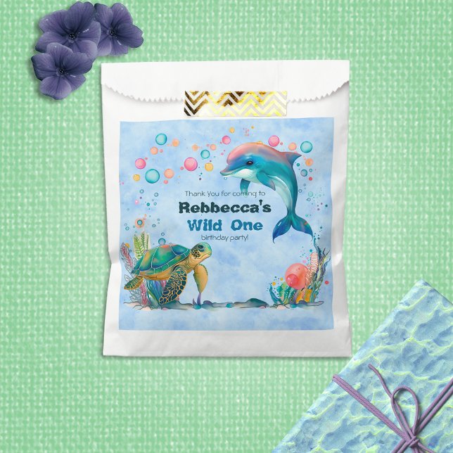 Blue Wild One Undersea Wonders Favour Bags (Creator Uploaded)