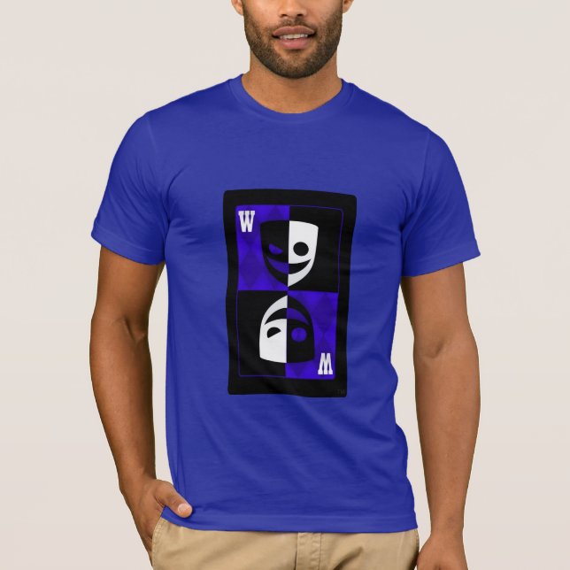 Blue Wildcard Poker Diamonds Inspired Custom Tee (Front)