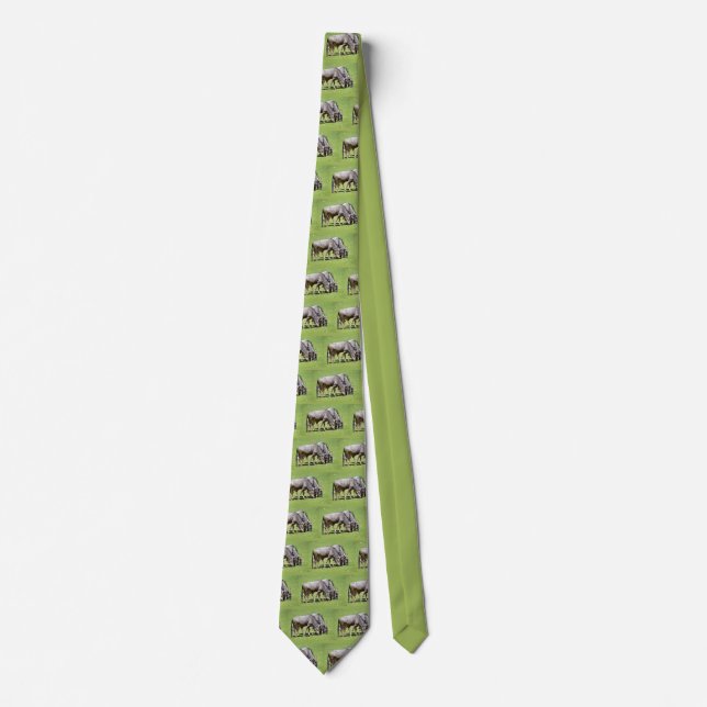 Blue wildebeest feeding tie (Front)