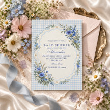 Blue Wildflower Baby Shower