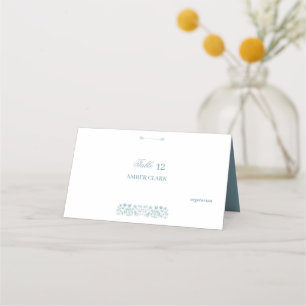 Blue Wildflower Boho Wedding  Place Card