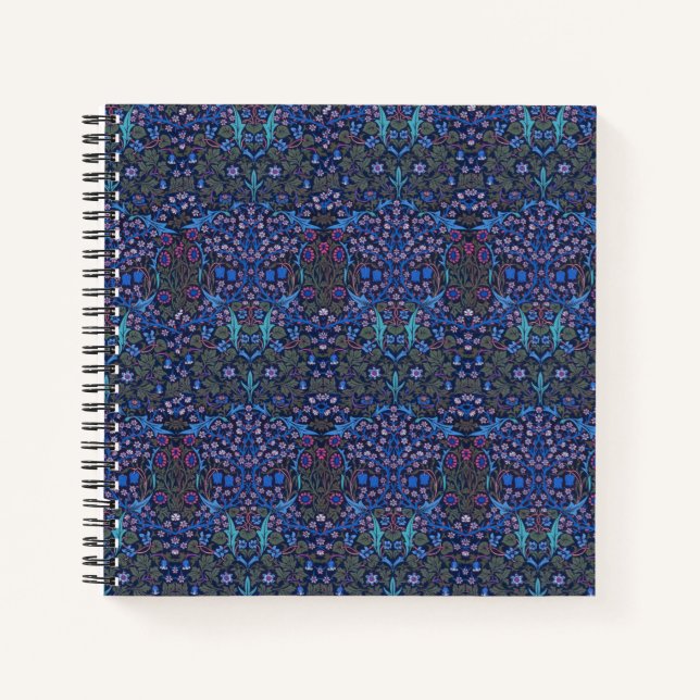 Blue William Morris Notebook (Front)