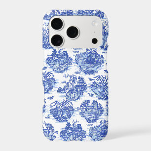 Blue Willow Animal Rabbit Deer Fox Bird Toile Art