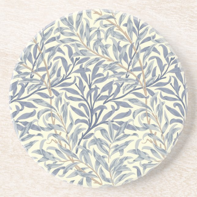 Blue Willow Bough (by William Morris) Coaster (Front)