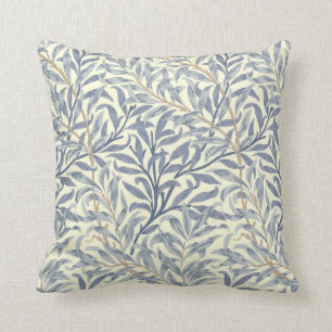 Blue Willow Bough (by William Morris) Cushion
