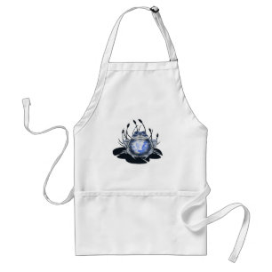 Blue Willow Bull Frog Apron