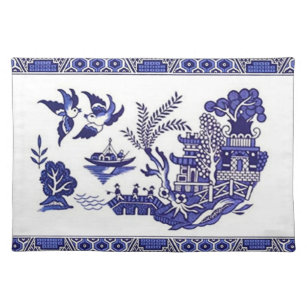 Blue Willow China Design Placemat