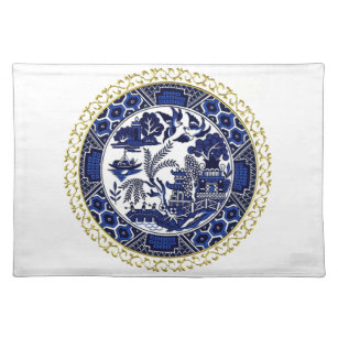 Blue Willow China Design Placemat v3