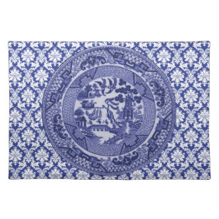 Blue Willow China Design Placemat v4