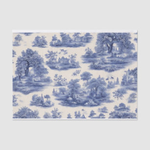 Blue Willow Decoupage Paper