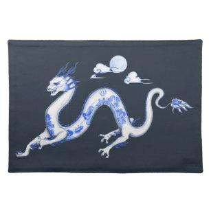 Blue Willow Dragon Placemat