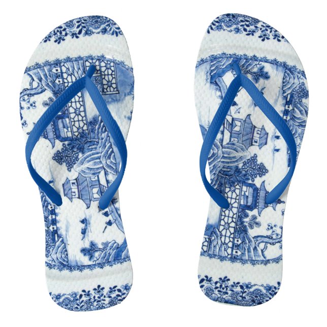 Blue Willow Flip Flops - You Have Arrived (Footbed)