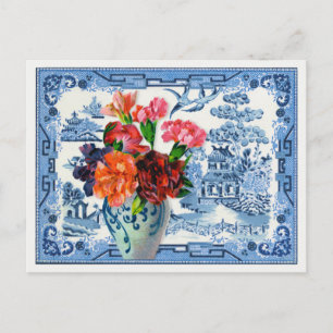 Blue Willow Greetings Postcard