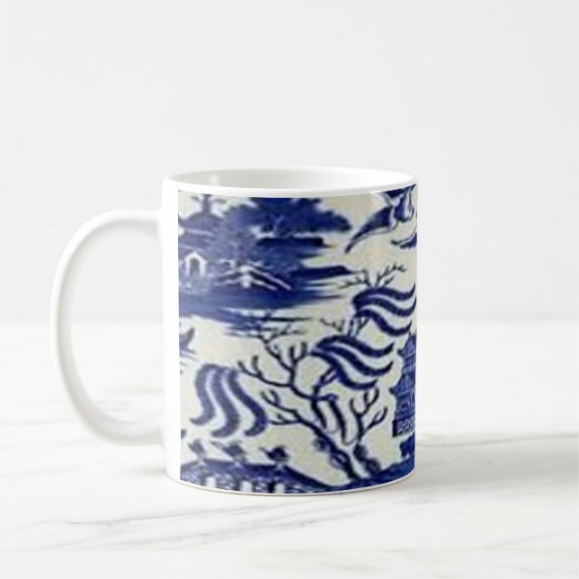 blue willow mug (Left)