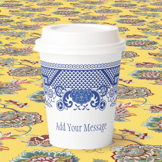 Blue Willow Paper Cups (Creator Uploaded)