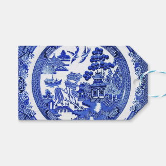 Blue Willow Pattern Gift Tag