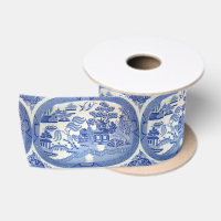 Blue Willow Satin 3" Ribbon PERFECT for any Gift