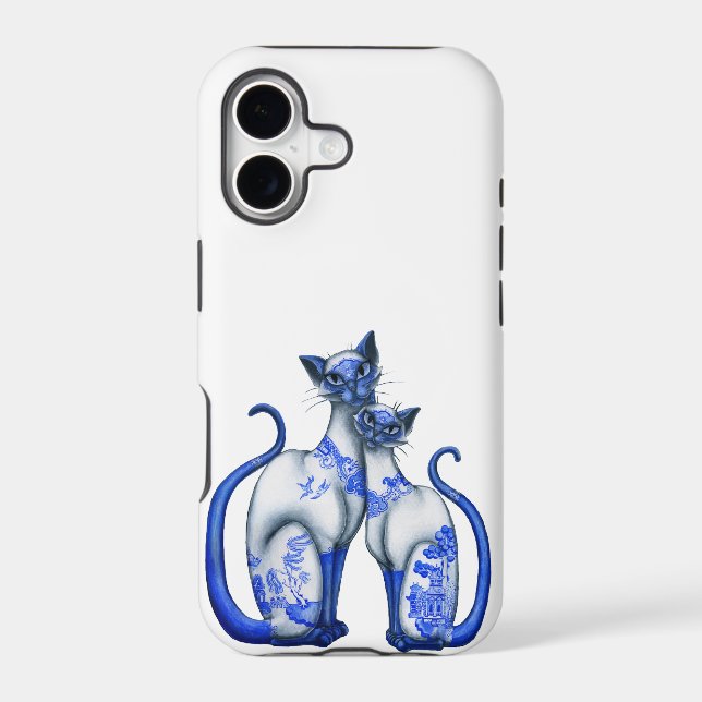 Blue Willow Siamese Cats (Back)