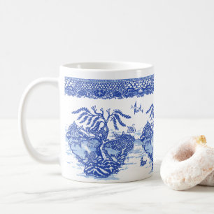 Blue Willow Squirrel Fox Duck Isle of Animals  Fun Coffee Mug