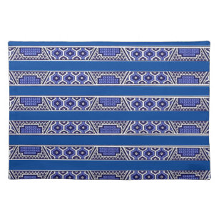 Blue Willow Stripe Design Placemat