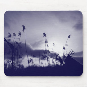 Blue wind mouse mat