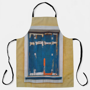 BLUE WINDOW APRON