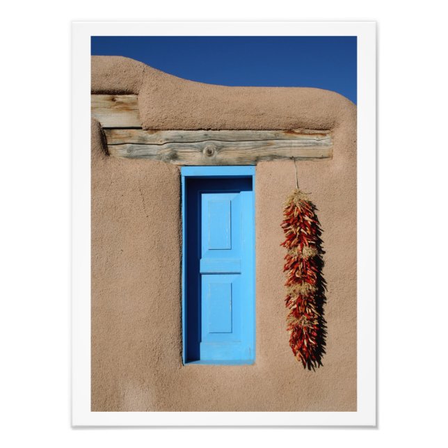 Blue Window of Taos Photo Print (Front)