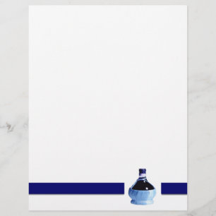 Blue Wine Bottle Flyer