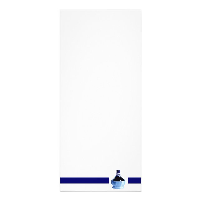 Blue Wine Bottle Rack Card (Front)