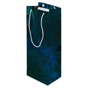 blue wine gift bag