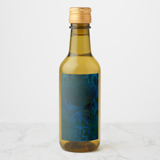 blue wine label