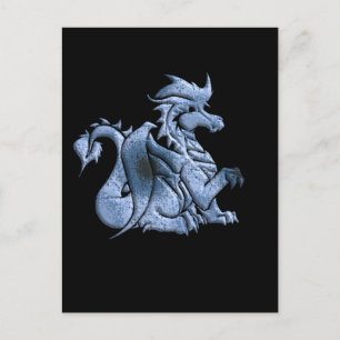 Blue Winged Dragon Postcard