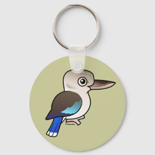 Blue-winged Kookaburra Key Ring