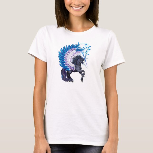 Blue Winged Pegasus T-Shirt (Front)