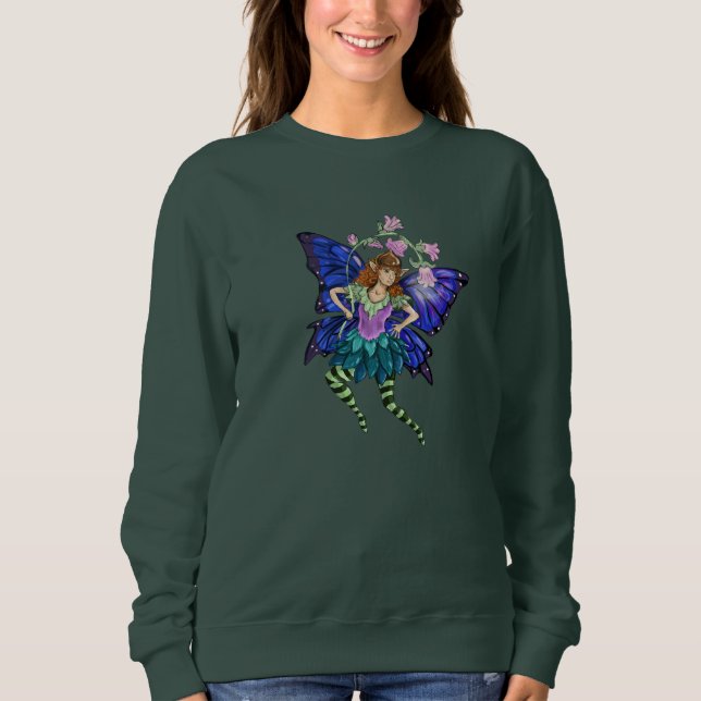 Blue Winged Pixie  Sweatshirt (Front)