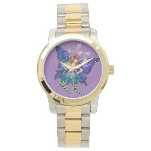 Blue Winged Pixie Wrist Watch