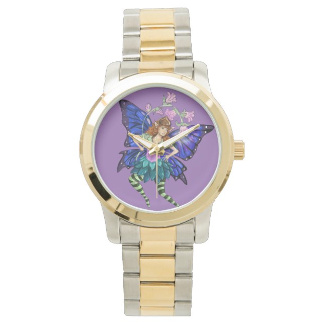 Blue Winged Pixie Wrist Watch (Front)