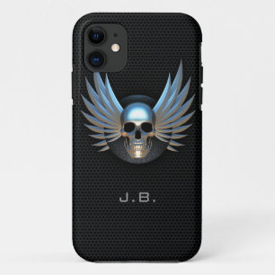 Blue Winged Skull iPhone 5 Case